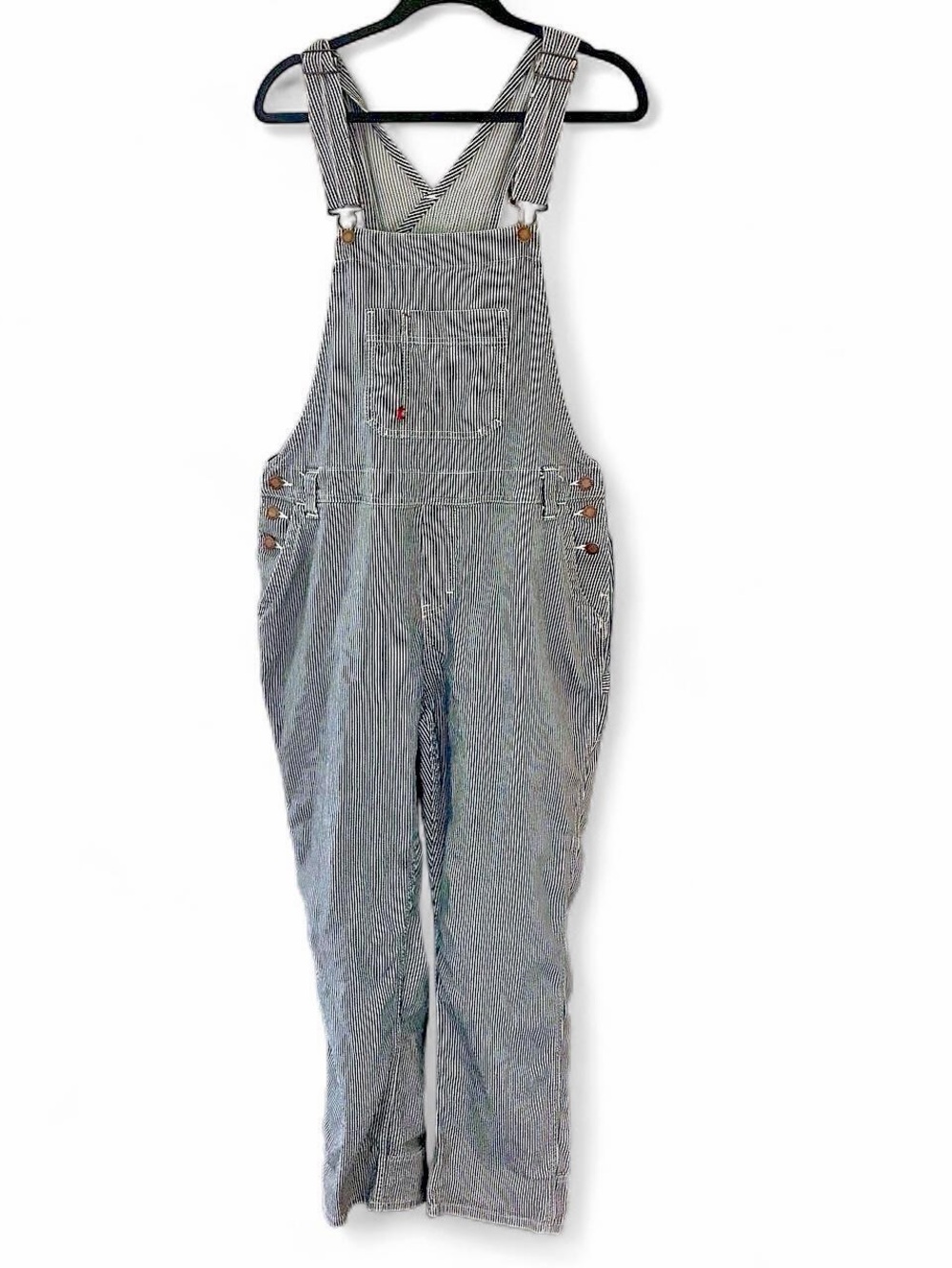 Women’s striped dickies overalls